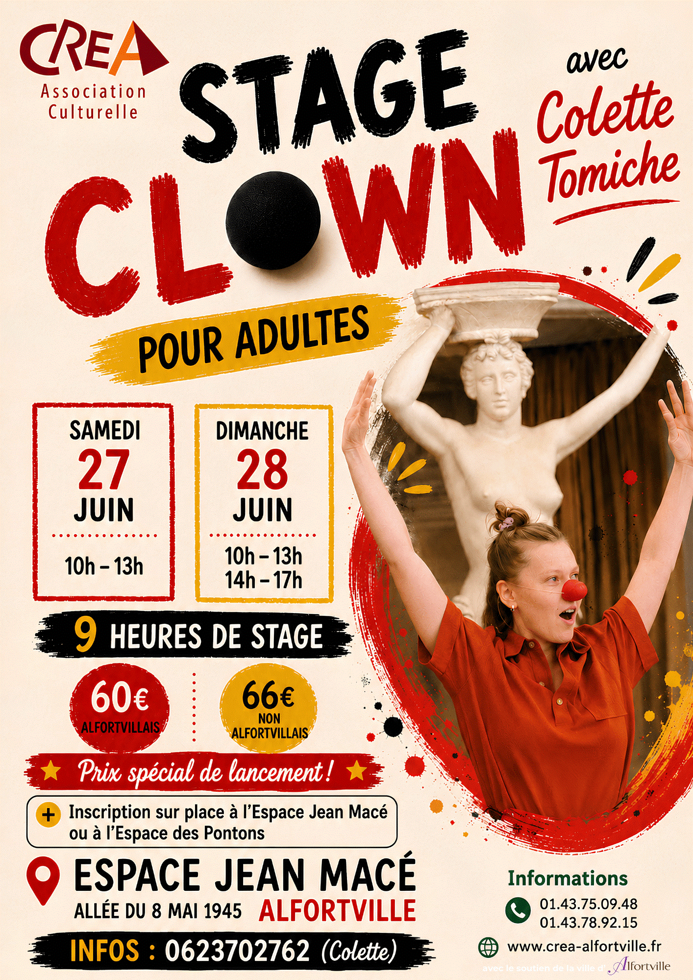Stage clown avec Colette Tomiche