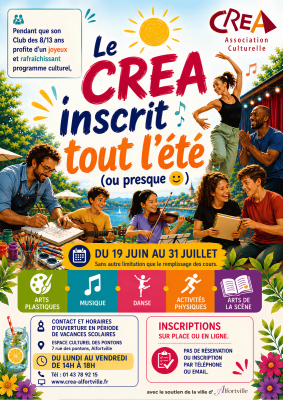 Inscription CREA été 2026